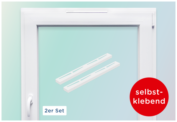 Fensterluefto selbstklebend weiß 2er Set