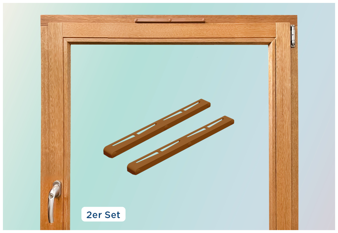 Fensterluefto universal braun 2er Set