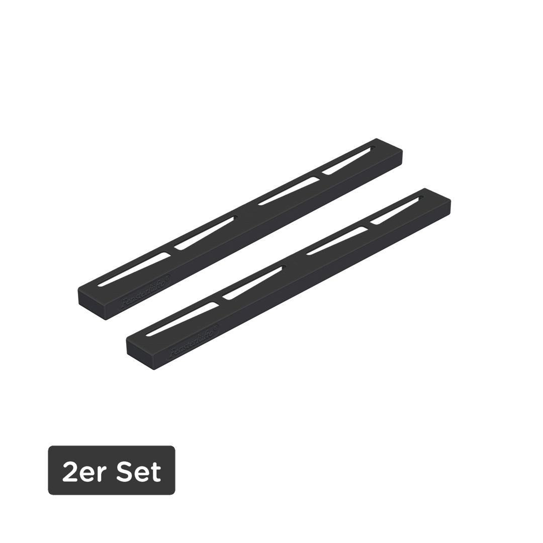 Fensterluefto selbstklebend anthrazit 2er Set