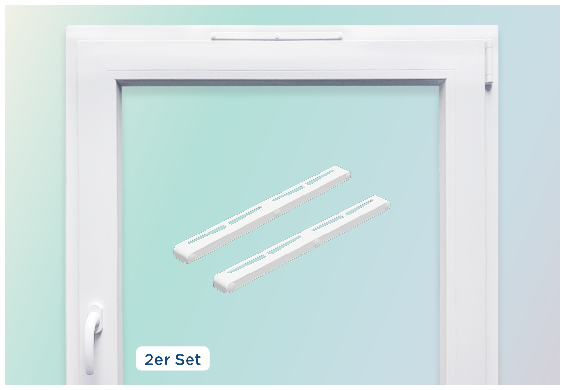 Fensterluefto universal weiß 2er Set