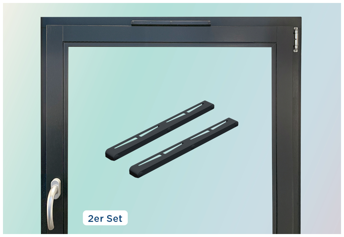 Fensterluefto universal anthrazit 2er Set
