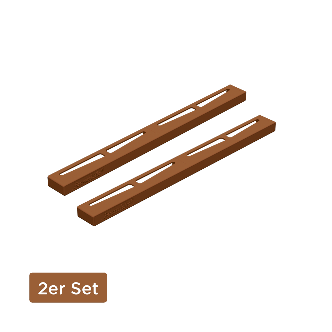 Fensterluefto selbstklebend braun 2er Set